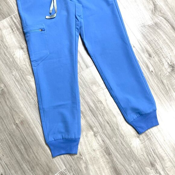 NEW FIGS High Waisted Zamora Jogger Scrub Pants Size XSP Petite blue - Picture 5 of 8